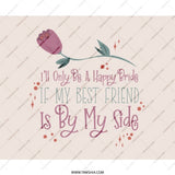 Bride Best Friend Mouse Pad, Wedding Gift, Bridesmaid Gift, Floral Decor, Wedding Planner Gift, Desk Accessory, Cute Mousepad - Tawshia