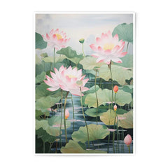 Pink Lotus Flower Photographic Print, Floral Wall Art, Botanical Decor, Serene Water Garden, Nature Fine Art, Elegant Home Decor - Tawshia