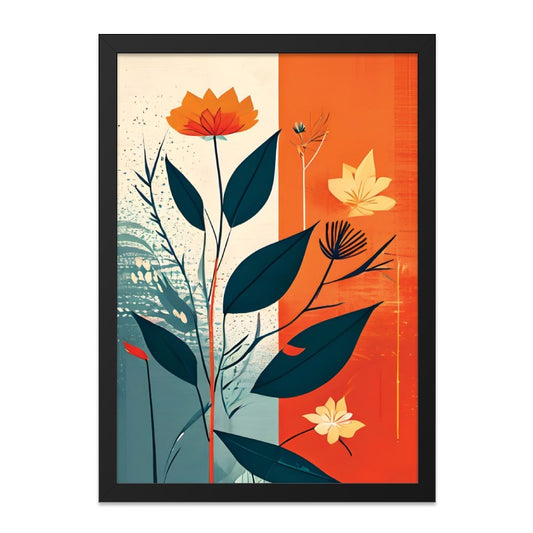Floral Wall Art Print, Abstract Flower Painting, Botanical Artwork, Modern Home Decor, Contemporary Art, Nature Inspired Design, Floral - Tawshia