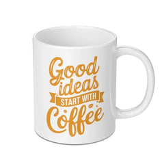 Coffee Mug, Good Ideas Mug, Gift For Friend, Coffee Lover Mug, Inspiration Mug, Motivation Mug, Office Mug - Tawshia