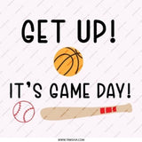 Get Up Its Game Day Pinback Button, Baseball Basketball Sports Button, Team Spirit Pin, Game Day Accessories, Sports Fan Gift - Tawshia
