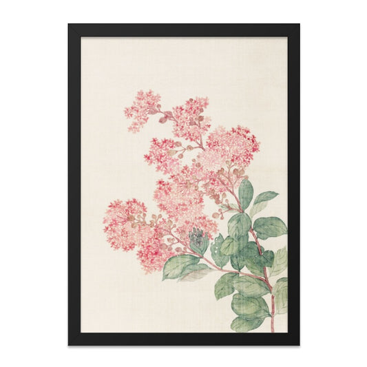 Pink Lilac Wall Art, Floral Wall Decor, Botanical Print, Vintage Flower Art, Home Decor, Housewarming Gift, Framed Art Print - Tawshia