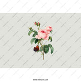 Rose and Butterfly Tumbler, Floral Tumbler, Vintage Style Tumbler, Pretty Tumbler, Flower Tumbler, Butterfly Tumbler, Gift Idea - Tawshia