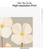 White Anemone Photographic Print, Floral Wall Art, Botanical Photo, Flower Photography, Elegant Home Decor, Nature Inspired Art Print - Tawshia