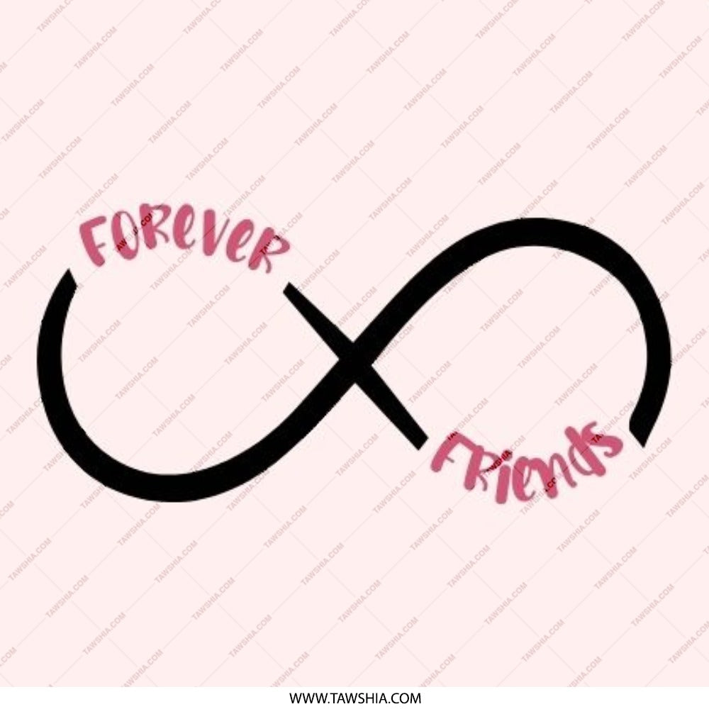Forever Friends Pinback Button, Infinity Symbol Button, Best Friend Gift, Friendship Button, Cute Button, BFF Button, Trendy Accessories - Tawshia