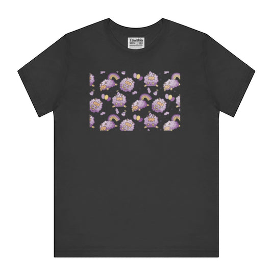 Floral and Rainbow Graphic Design T-shirt product