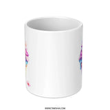 Ice Cream Mug, Colorful Dessert Mug, Floral Mug, Food Mug, Watercolor Mug, Novelty Mug, Gift Idea - Tawshia
