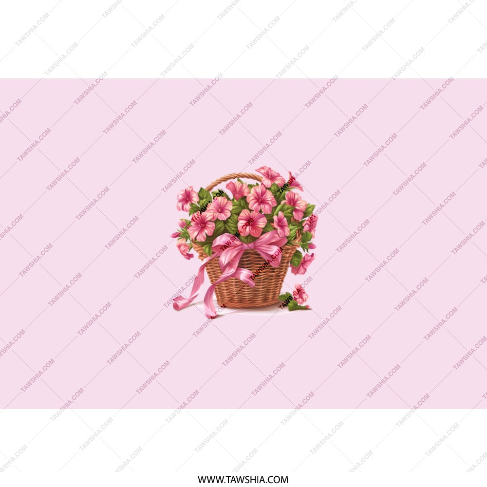 Floral Tumbler, Petunia Basket Tumbler, Pink Flowers Design, Gift for Her, Floral Gift Idea, Cute Flower Tumbler, Beautiful Flowers - Tawshia