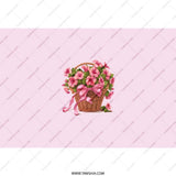 Floral Tumbler, Petunia Basket Tumbler, Pink Flowers Design, Gift for Her, Floral Gift Idea, Cute Flower Tumbler, Beautiful Flowers - Tawshia