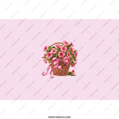Floral Tumbler, Petunia Basket Tumbler, Pink Flowers Design, Gift for Her, Floral Gift Idea, Cute Flower Tumbler, Beautiful Flowers - Tawshia