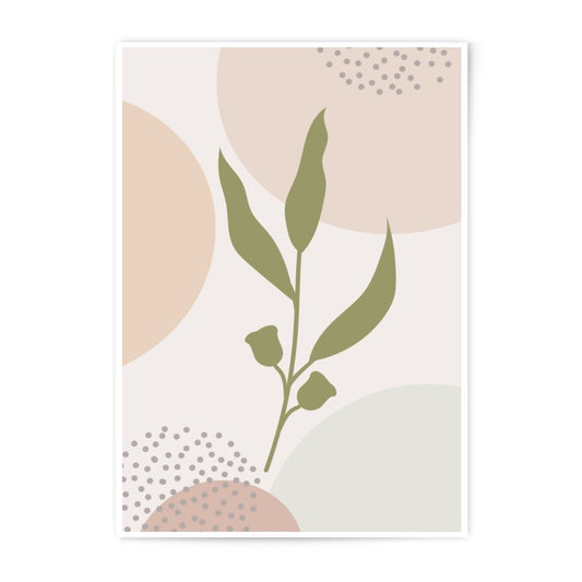 Minimalist Plant Photographic Print, Abstract Botanical Art, Boho Wall Decor, Modern Art Print, Neutral Tone Art - Tawshia