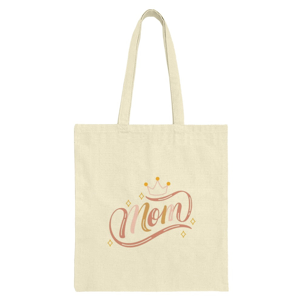 Mom Tote Bag, Cute Mother's Day Gift, Best Mom Ever, Queen Mom Shopping Bag, Everyday Tote, Gift for Mom Birthday, Mom with Crown - Tawshia