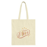 Mom Tote Bag, Cute Mother's Day Gift, Best Mom Ever, Queen Mom Shopping Bag, Everyday Tote, Gift for Mom Birthday, Mom with Crown - Tawshia