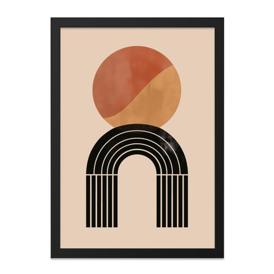 Geometric Wall Art, Abstract Circle Arch Print, Modern Home Decor, Minimalist Art, Contemporary Wall Decor, Unique Art Print, Neutral Colors - Tawshia