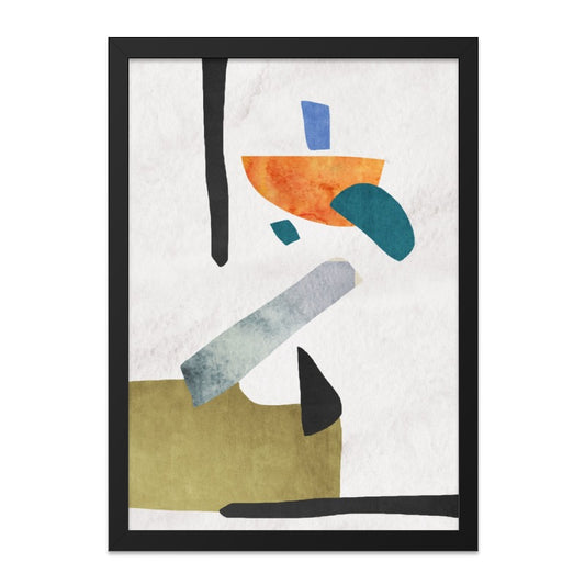 Abstract Shapes Wall Art, Modern Art Print, Colorful Geometric Wall Decor, Contemporary Art, Home Decor, Office Art, Wall Decor - Tawshia