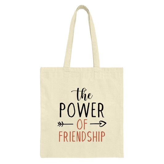 Friendship Power Tote Bag, Best Friend Gift, Everyday Carryall Bag, Friends Appreciation Present, Inspirational Tote Bag, Shopping Bag - Tawshia