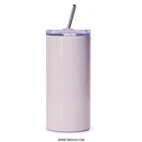 Floral Tumbler, Peach Blossom Tumbler, Flower Tumbler, Botanical Tumbler, Pink Flower Tumbler, Gifts for Her, Gift for Mom - Tawshia