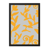 Golden Floral Wall Art, Botanical Print, Abstract Leaves Decor, Trendy Home Art, Elegant Wall Hanging, Neutral Tones, Modern Artwork - Tawshia