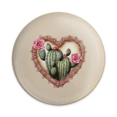 Cactus Heart Pinback Button, Floral Succulent Button, Desert Love Pin, Southwest Decor Button, Plant Lover Gift, Cute Boho Pin - Tawshia