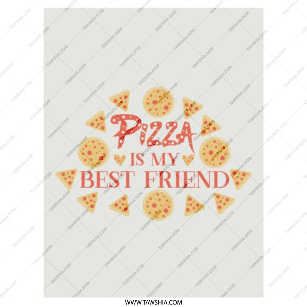 Pizza Is My Best Friend Tote Bag, Funny Pizza Lover Gift, Foodie Tote, Novelty Shopping Bag, Pizza Obsessed, Carry All, Everyday Tote - Tawshia