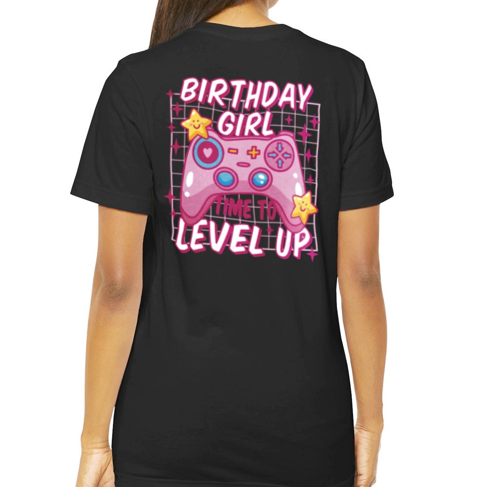 Birthday Girl Level Up Graphic Gaming T-Shirt product type