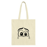Cartoon Eyes Tote Bag, Kawaii Crying Eyes Handbag, Funny Anime Style Shopping Bag, Unique Emotional Expression Canvas Tote - Tawshia