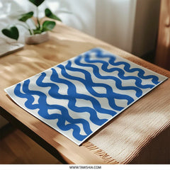 Blue Wave Photographic Print, Abstract Art Print, Minimalist Wall Art, Home Decor, Modern Art Print, Gallery Wall Art - Tawshia