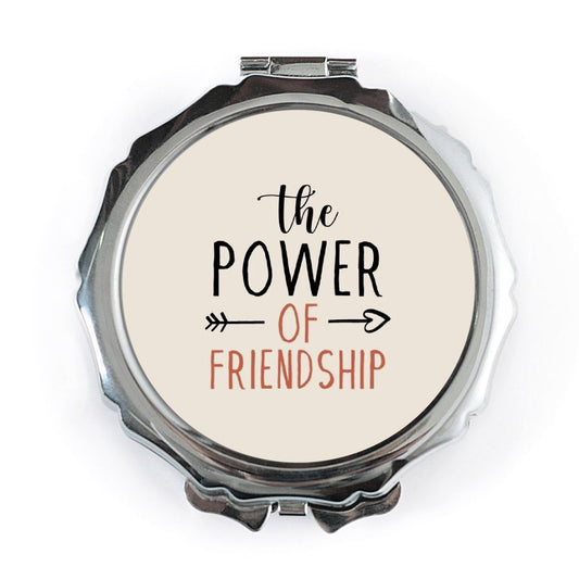 Friendship Pocket Mirror, The Power of Friendship Compact Mirror, Best Friend Gift, Sister Gift, Friendship Quote, Pocket Mirror for Friends - Tawshia