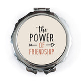 Friendship Pocket Mirror, The Power of Friendship Compact Mirror, Best Friend Gift, Sister Gift, Friendship Quote, Pocket Mirror for Friends - Tawshia