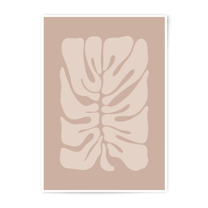 Monstera Leaf Photographic Print, Neutral Tone Art, Botanical Wall Art, Modern Home Decor, Trendy Prints, Aesthetic Art, Minimalist Art - Tawshia