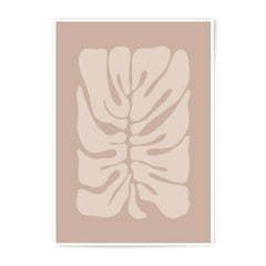 Monstera Leaf Photographic Print, Neutral Tone Art, Botanical Wall Art, Modern Home Decor, Trendy Prints, Aesthetic Art, Minimalist Art - Tawshia