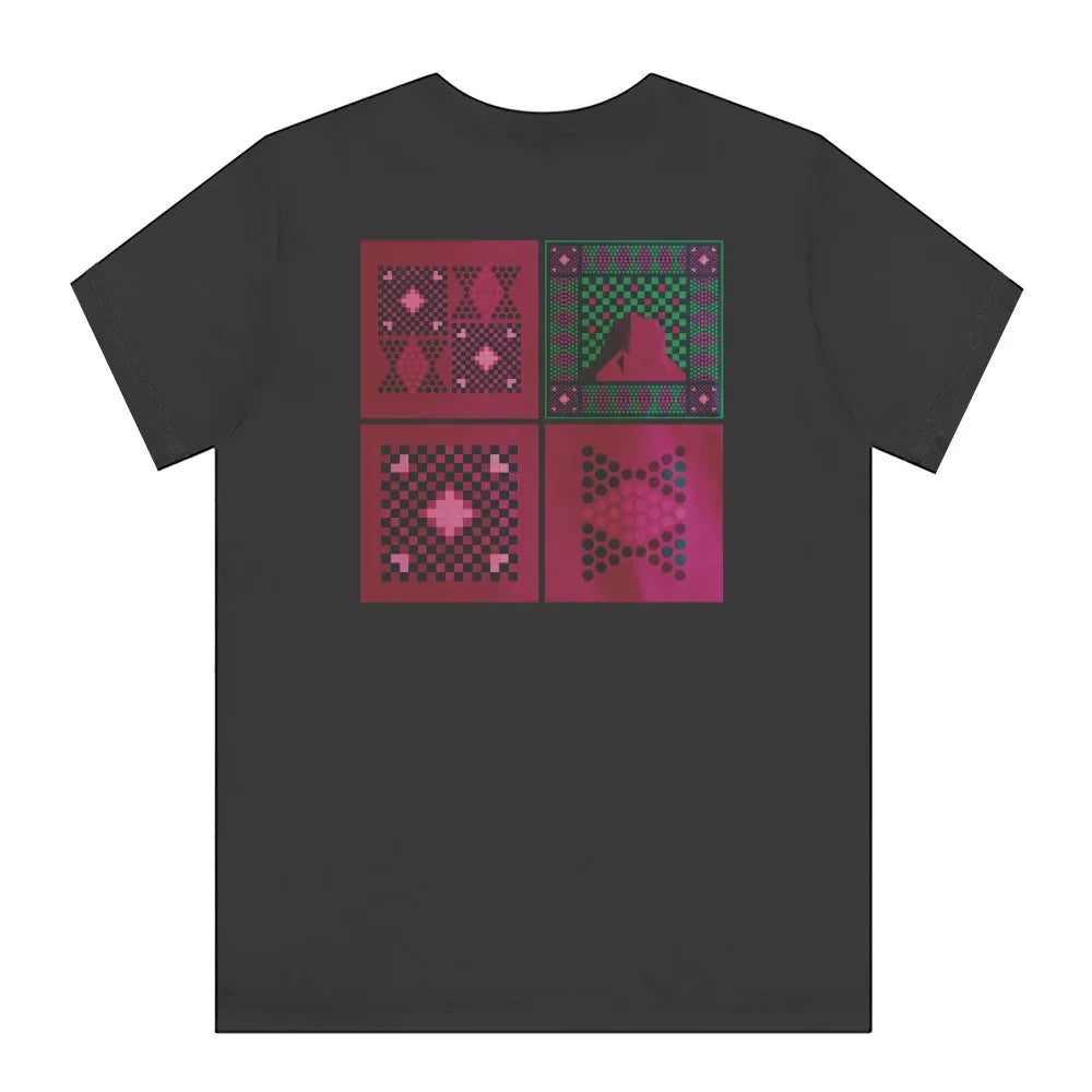 Stylish Black Tee with Unique Art Design product