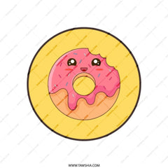 Cute Donut Tote Bag, Kawaii Food Art, Sweet Treat Design, Fun Graphic Bag, Everyday Tote, Stylish Carryall, Gift for Foodies - Tawshia