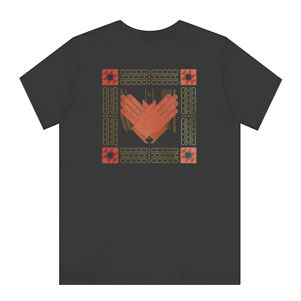 Geometric Pattern Red Hands Design T-shirt product