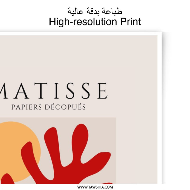 Henri Matisse Photographic Print, Abstract Art Print, Matisse Cutouts, Gallery Wall Art, Papieres Decoupes Poster, Art Exhibition - Tawshia