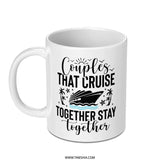 Couples Cruise Mug, Vacation Mug, Gift For Couples, Travel Lover Mug, Together Stay Together Mug, Cruise Trip Mug, Travel Coffee Mug - Tawshia
