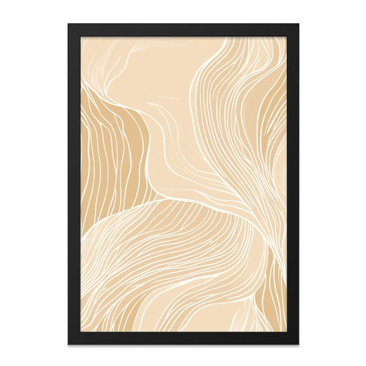 Minimalist Wall Art, Abstract Line Art Print, Beige Aesthetic, Modern Art, Neutral Decor, Home Wall Decor, Contemporary Artwork - Tawshia