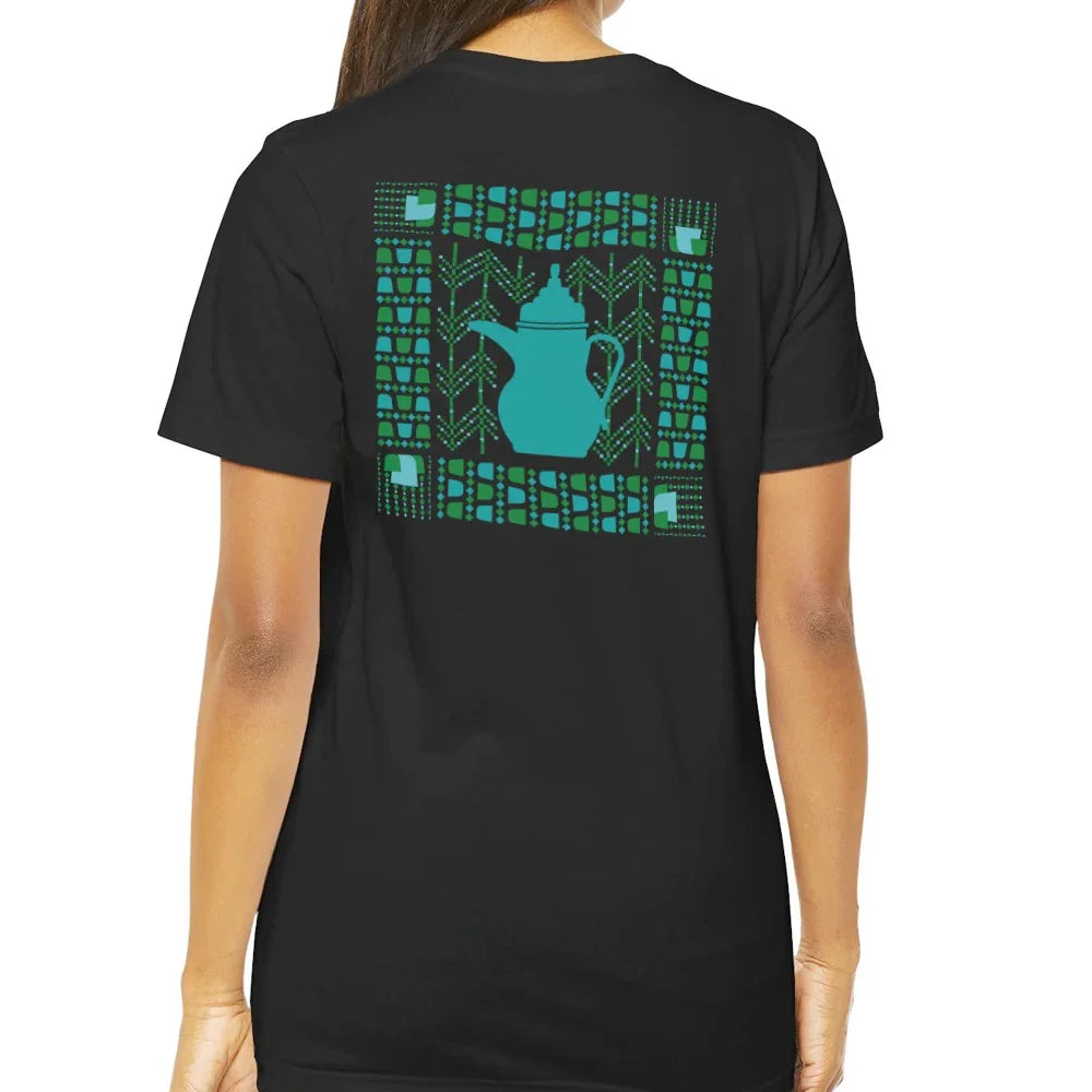 Unique Teapot Graphic Backside Design T-shirt product