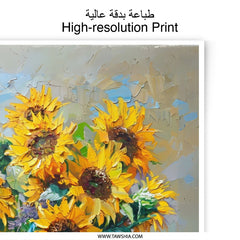 Sunflower Photographic Print, Floral Art, Still Life Painting, Bright Home Decor, Summer Flowers, Kitchen Art, Gift Idea - Tawshia