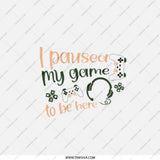 Gamer Pocket Mirror, I Paused My Game, Funny Gaming Gift, Compact Mirror, Gift For Gamer, Video Game Lover, Gaming Accessories - Tawshia