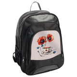 Poppy Tea Backpack, Floral Backpack, Aesthetic BackPack, Red Flowers, Tea Cup Art, Unique BackPack Gift, Nature Inspired Design - Tawshia