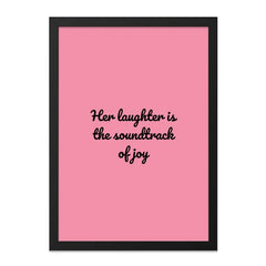 Laughter is Joy Wall Art, Positive Affirmation Print, Inspirational Quote Decor, Home Decor, Gift for Her, Motivational Art - Tawshia
