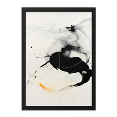 Abstract Ink Art Wall Art, Black and White Painting Print, Modern Home Decor, Minimalist Artwork, Stylish Wall Hanging (139) - Tawshia