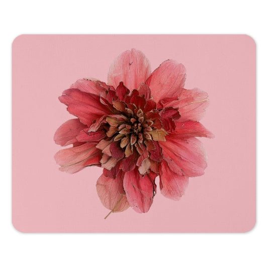 Floral Mouse Pad, Pink Flower Design, Botanical Desk Decor, Trendy Computer Accessory, Unique Gift Idea, Office Essentials - Tawshia