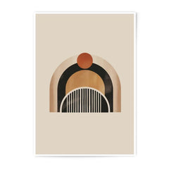 Abstract Photographic Print, Minimalist Wall Art, Geometric Shapes Poster, Boho Home Decor, Modern Art Print, Arch and Circle Art - Tawshia