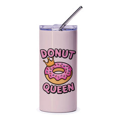 Donut Queen Tumbler, Funny Food Tumbler, Pink Donut Gift, Queen Tumbler, Foodie Gift, Donut Lover, Gifts for Her, Birthday Gift - Tawshia