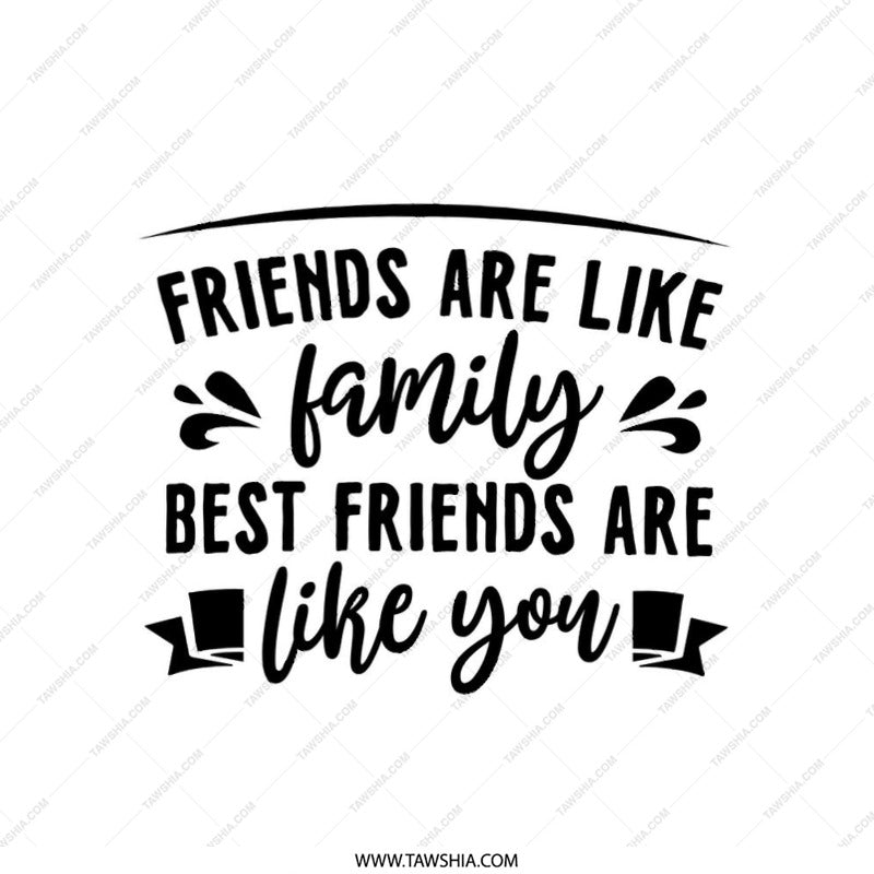 Friends Are Like Family Pillow, Best Friend Gift, Friendship Throw Pillow, Decorative Cushion, Home Decor, Birthday Present - Tawshia