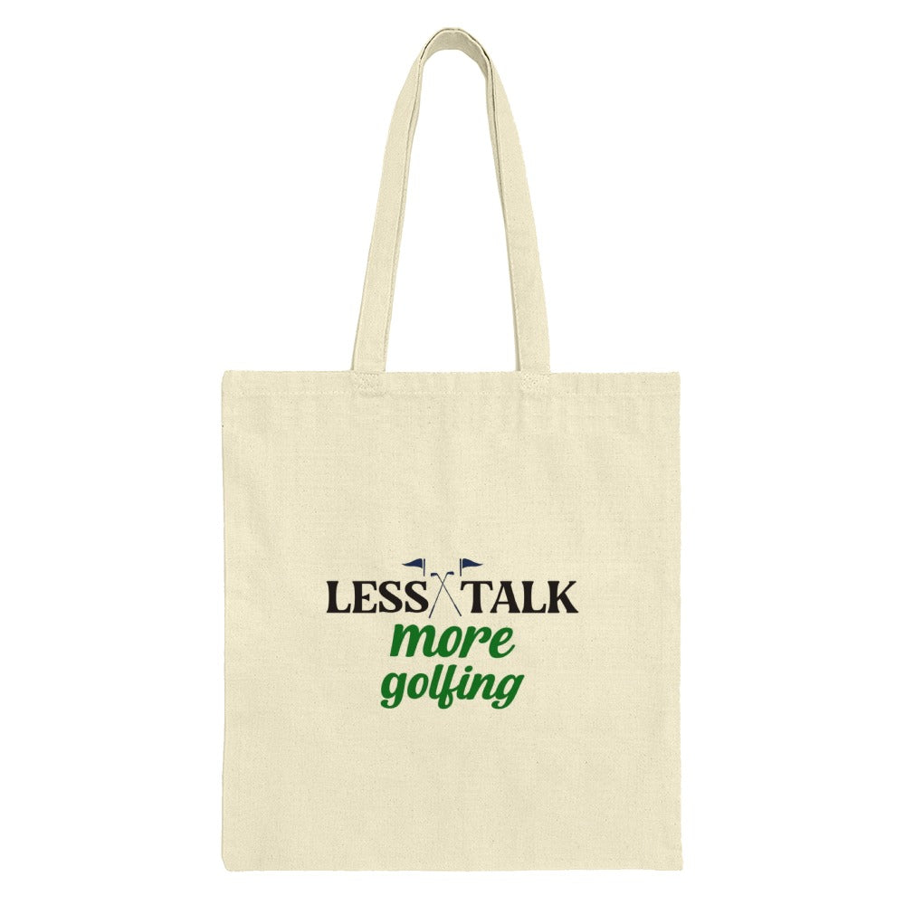 Golfing Tote Bag, Less Talk More Golfing, Golf Lover Gift, Everyday Carryall, Reusable Shopping Bag, Unique Tote Bag, Gift For Golfer - Tawshia