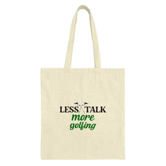 Golfing Tote Bag, Less Talk More Golfing, Golf Lover Gift, Everyday Carryall, Reusable Shopping Bag, Unique Tote Bag, Gift For Golfer - Tawshia