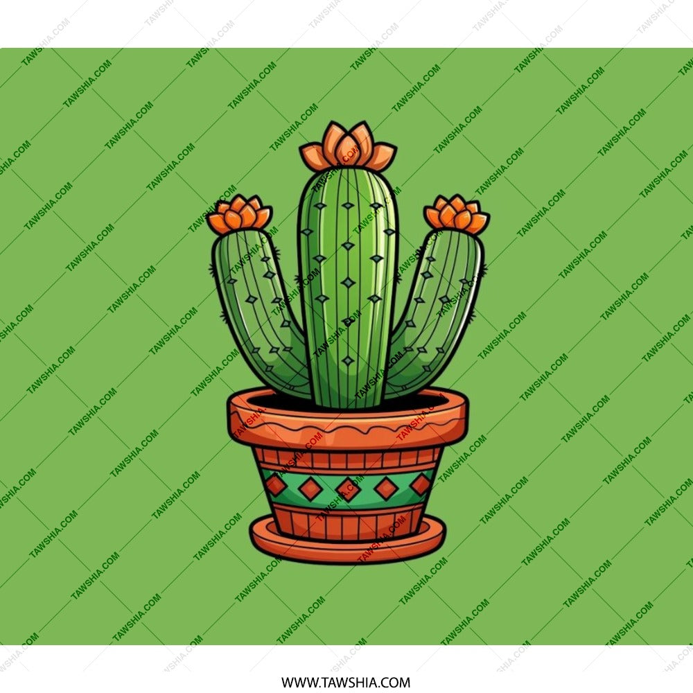 Cactus BackPack, Potted Cactus Print, Desert Plant Art, Nature BackPack, Unique BackPack Design, Novelty Cactus Gift, Everyday BackPack - Tawshia